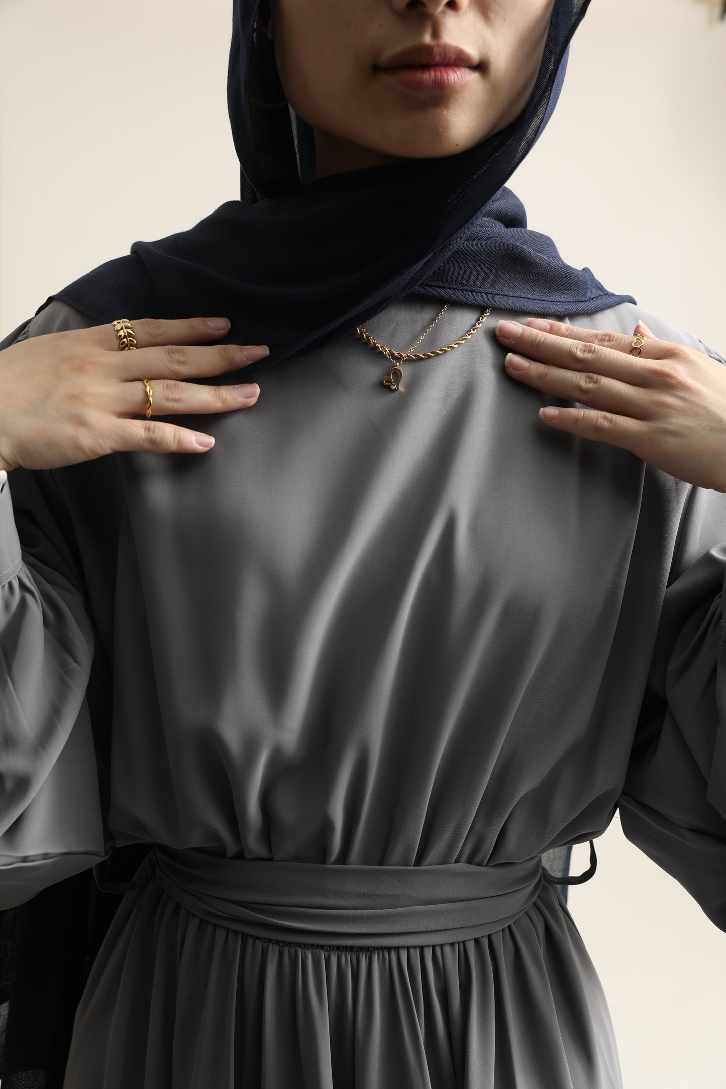 Everyday A-Line Dress - Light Grey