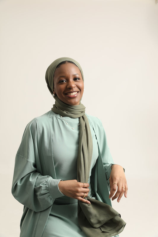 2 Piece Abaya Set - Teal