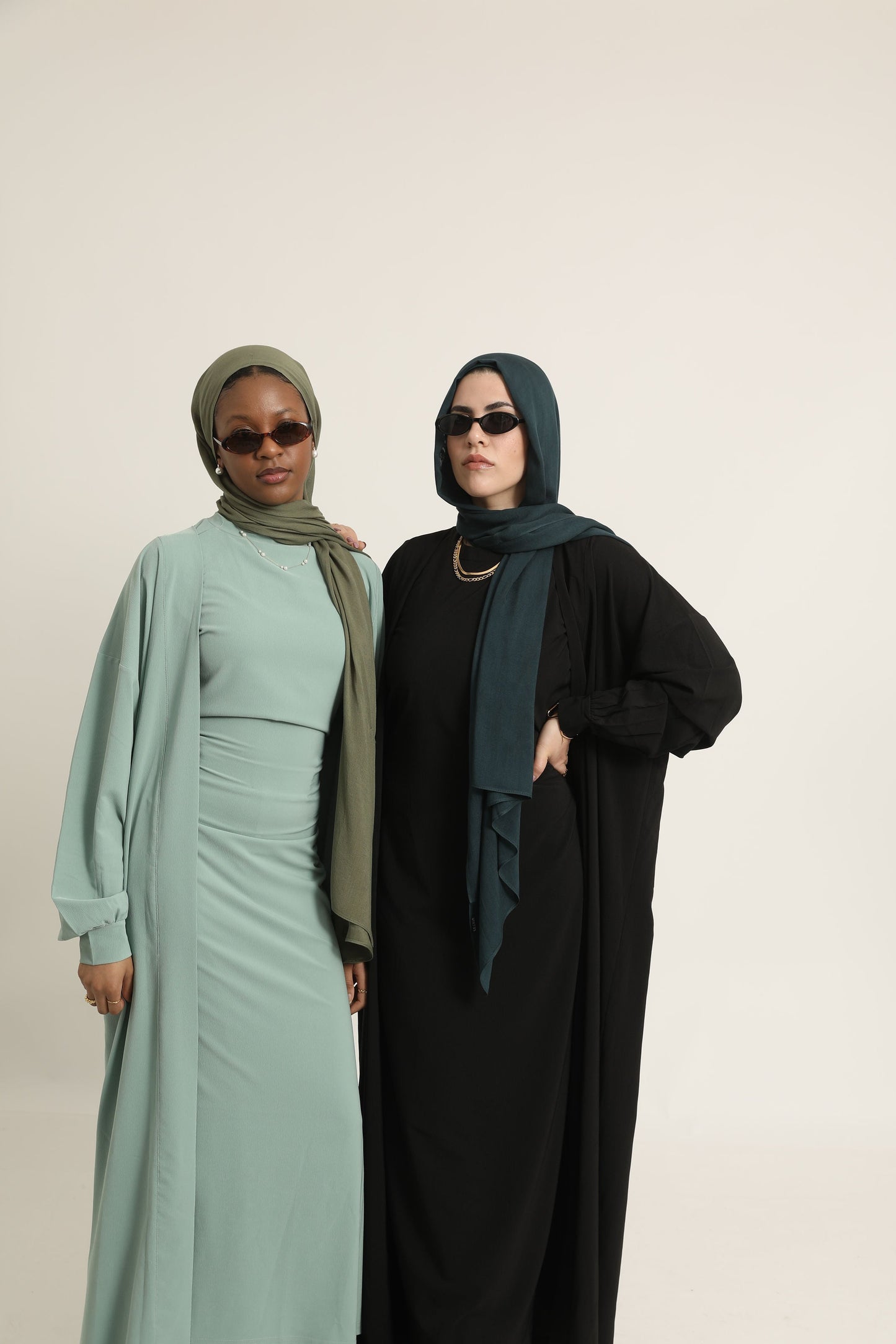 2 Piece Abaya Set - Teal