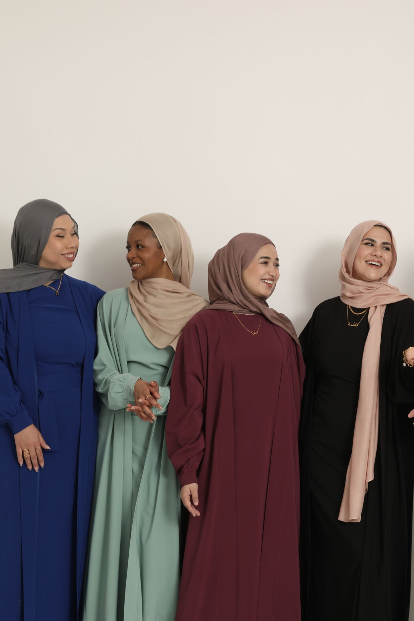 2 Piece Abaya Set - Cobalt Blue