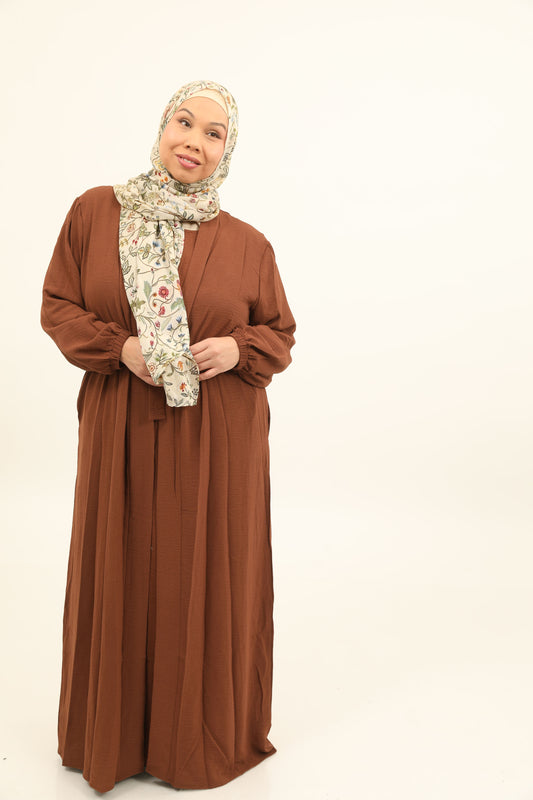 2 Piece Abaya Set - Rust