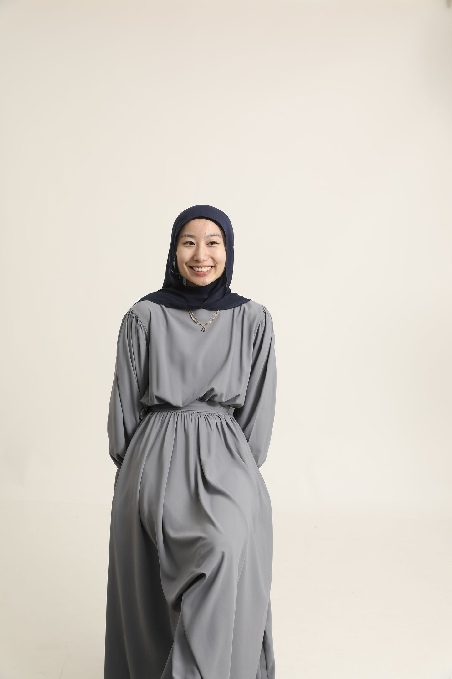 Everyday A-Line Dress - Light Grey