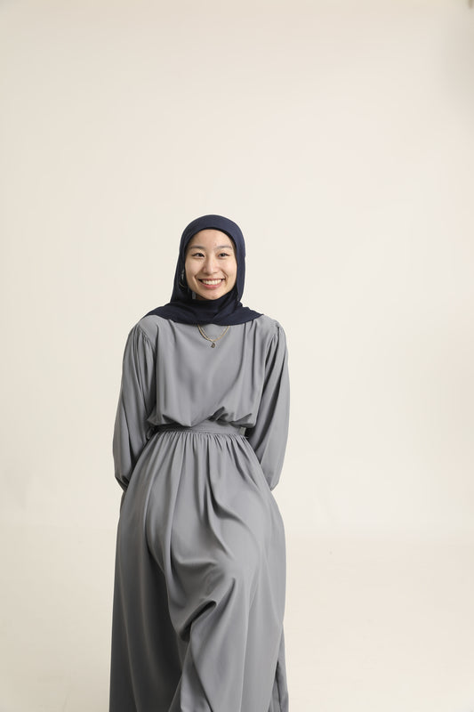 Everyday A-Line Dress - Light Grey